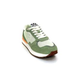 No Name No Name Tova Runner W Daim Vert Textile Vert Blanc Orange Baskets