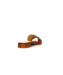 Ivoire0346a Ivoire 22682 Cuir Marron Mules