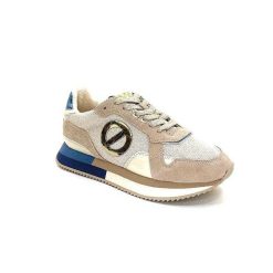 No Name No Name Mia Jogger W Daim Beige Bleu Baskets