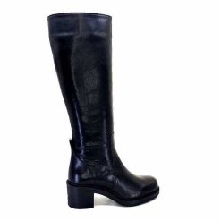 398-ivoire Ivoire 5282 Livv Cuir Noir Bottes