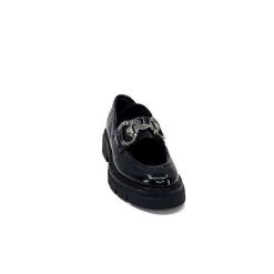 Ivoire0104a Ivoire 52195 Cuir Noir Daim Noir Mocassins