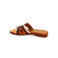 JHay Jhay 2305 Cuir Orange Marron Blanc Mules