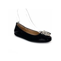 la ballerina La Ballerina N11-01 Cuir Noir Bijoux Ballerines