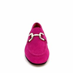 Ivoire0209b Ivoire 12807 Daim Fuchsia Mocassins