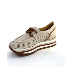 Softwaves Softwaves 7.7856-85 Cuir Daim Beige Marron Mocassins