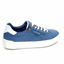 ivoire422 Ivoire 278 Cuir Bleu Baskets