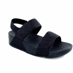 Fitflop Fitflop Ga2/90 Textile Glitter Noir Sandales