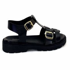 We Do Ivoire 45420A Cuir Noir Plateformes