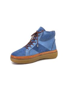 355-ivoire Ivoire 24721 Daim Bleu Bottines