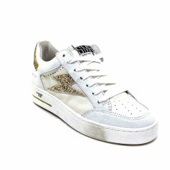 Semerdjian Semerdjian Smr Noubar 11464 Cuir Blanc Glitter Or Baskets