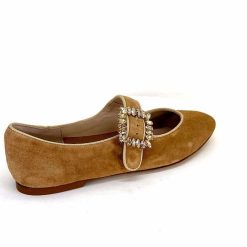 Ivoire0532 Ivoire H447 Sf28 Daim Camel Ballerines