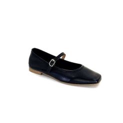 We Do Ivoire 55362 Cuir Noir Ballerines