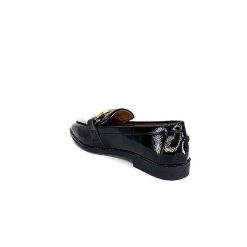 Ivoire0317a Ivoire 2200127-1301 Cuir Vernis Noir Mocassins