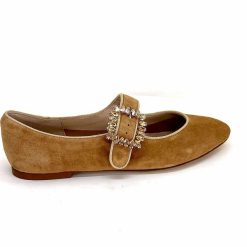 Ivoire0532 Ivoire H447 Sf28 Daim Camel Ballerines