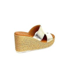 oh my sandals - innova footwear Ivoire 5458 Cuir Or Mules