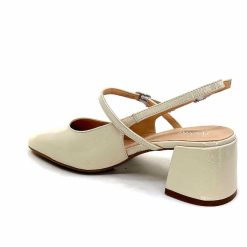 Ivoire0104a Ivoire A53097 Cuir Creme Escarpins