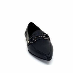 398-ivoire Ivoire M24066 Zb Cuir Noir Mocassins