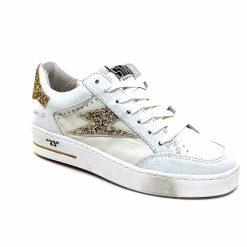 Semerdjian Semerdjian Smr Noubar 11464 Cuir Blanc Glitter Or Baskets