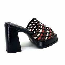 noa harmon Noa Harmon 9711 M06 Cuir Noir Multicolore Mules