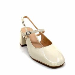 Ivoire0104a Ivoire A53097 Cuir Creme Escarpins