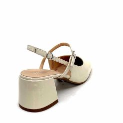 Ivoire0104a Ivoire A53097 Cuir Creme Escarpins