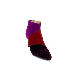 l'arianna L'Arianna Tr1672 Daim Prune Rouge Fushia Bottines