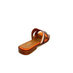 JHay Jhay 2305 Cuir Orange Marron Blanc Mules