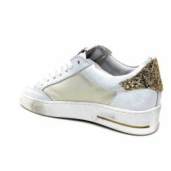 Semerdjian Semerdjian Smr Noubar 11464 Cuir Blanc Glitter Or Baskets