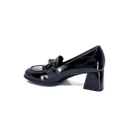 Ivoire0130a Ivoire 204823 Cuir Vernis Noir Mocassins