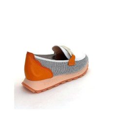 Hispanitas Hispanitas Hv 243461 Cuir Blanc Orange Mocassins