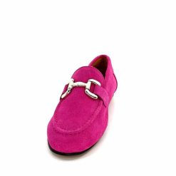 Ivoire0209b Ivoire 12807 Daim Fuchsia Mocassins