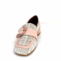 Philippe Morvan Philippe Morvan 5030 Pm01 Cuir & Textile Rose Mocassins