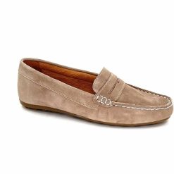 Ivoire0209b Ivoire 11163 Daim Taupe Mocassins