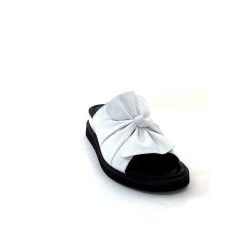 Ivoire-354 Ivoire 107911 Cuir Blanc Mules