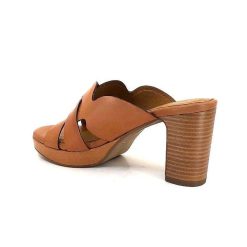 Ivoire0399a Ivoire 6080 Cuir Cuoio Mules