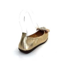 la ballerina La Ballerina L2 234 T Cuir Dore Bijoux Ballerines