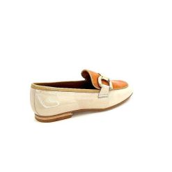 JHay Jhay 2213 Cuir Beige Orange Mocassins