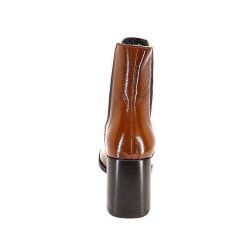 We Do Ivoire 99647A Cuir Vernis Ocra Bottines