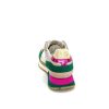 No Name No Name Mia Jogger W Daim Vert Emeraude Beige Textile Beige Et Fushia Baskets