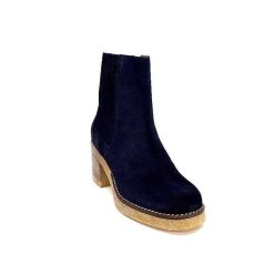 Ivoire0036a Ivoire Cv6104 Daim Bleu Marine Bottines