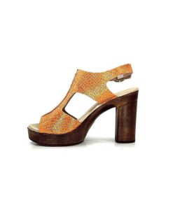 Myma Myma 6580/01 Cuir Metal Orange Sandales