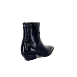 Ivoire0341a Ivoire Ar232 Cuir Noir Bottines