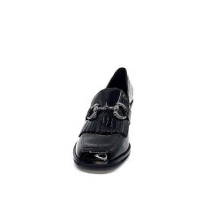 Ivoire0236a Ivoire 78006 Fortunato Cuir Vernis Noir Mocassins