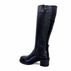 398-ivoire Ivoire 5282 Livv Cuir Noir Bottes