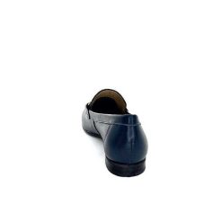 Ivoire0236a Ivoire 54564Dl Cuir Bleu Marine Mocassins