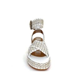 Ivoire0467a Fiorina S148 J699 Raffia Blanc Dore Plateformes