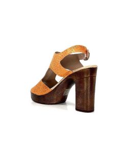 Myma Myma 6580/01 Cuir Metal Orange Sandales