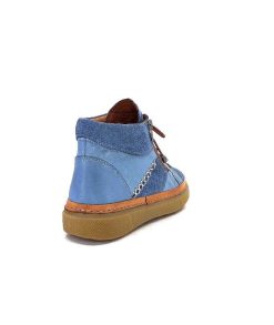 355-ivoire Ivoire 24721 Daim Bleu Bottines