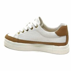 Gant Gant Avona Sneaker Textile Off White Cuir Marron Baskets