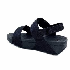 Fitflop Fitflop Ga2/90 Textile Glitter Noir Sandales